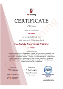 CPD Accredited certificate | PRT-Training