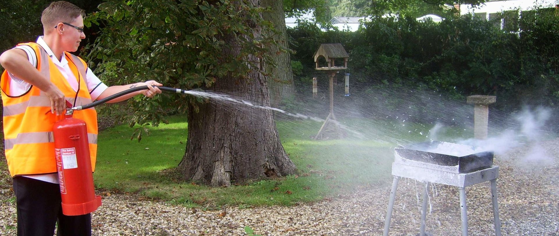 Fire extinguisher training course