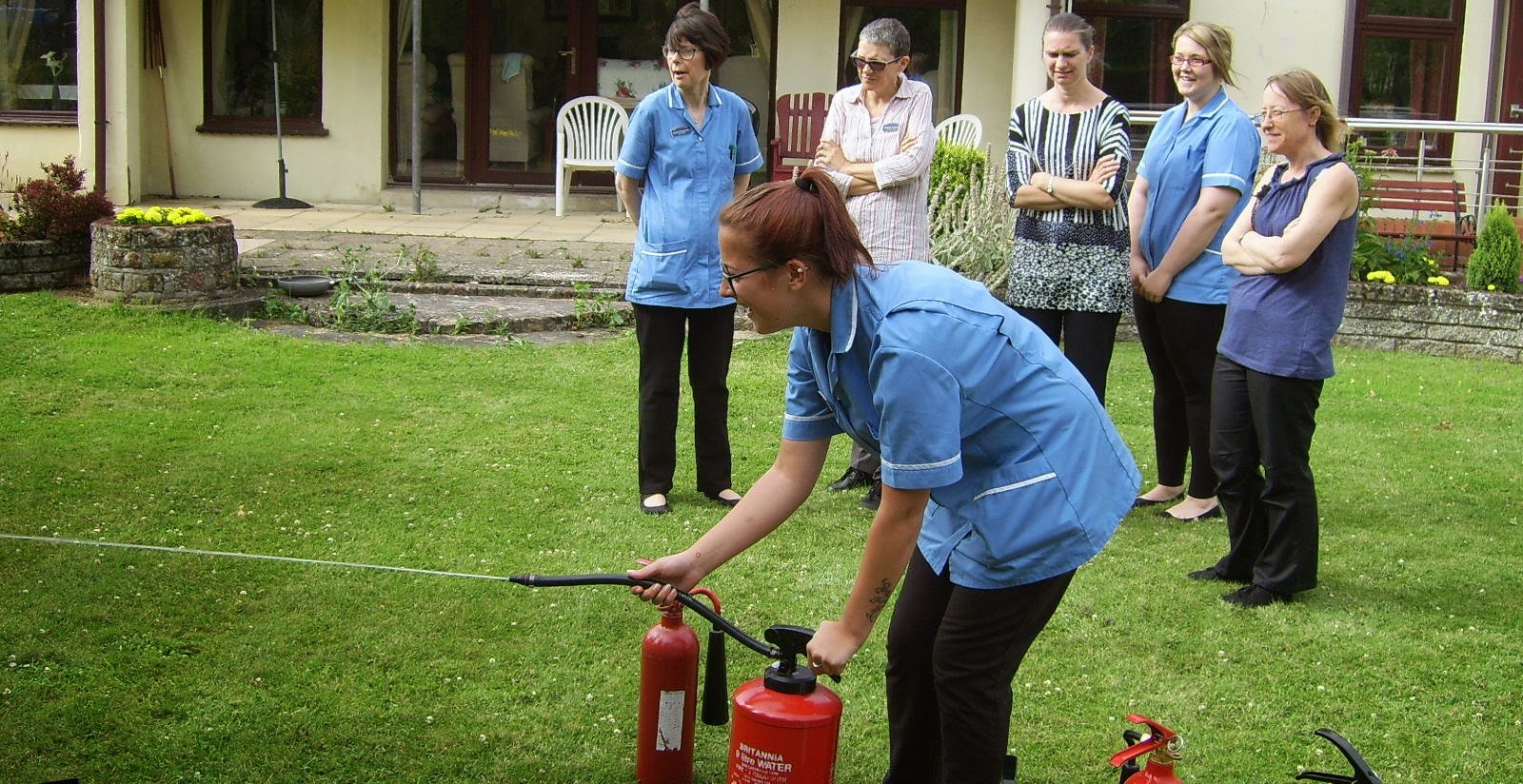 Care Home Fire Safety Awareness Course - Using various fire extinguishers